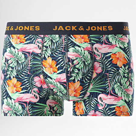 Jack And Jones - Lote de 10 Boxers Flamingo Floral Azul Marino Negro